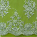 2014 Embroidery Grass Lace Fabric High Quality Fashion Elastic Lace Bridal Gown Trimming 52'' No.CA061B